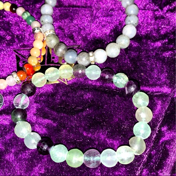 New Handmade Capricorn Zodiac Healing Stack Natural Stone Bracelet Set(Set of 3) - Picture 5 of 16